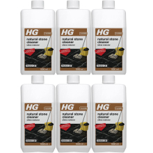 6 x HG Natural Stone Cleaner Shine Restore Product 37 - 1 Litre