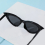 1pc Childrens Vintage Triangular Cat Eye Sunglasses 10