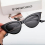 1pc Childrens Vintage Triangular Cat Eye Sunglasses 2