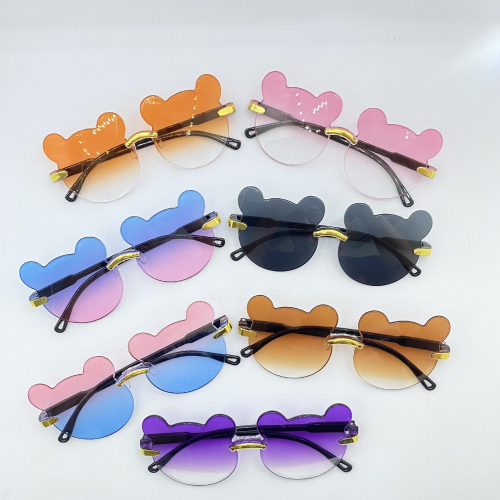 1pc Childrens Bear Sunglasses Sunscreen Glasses 1