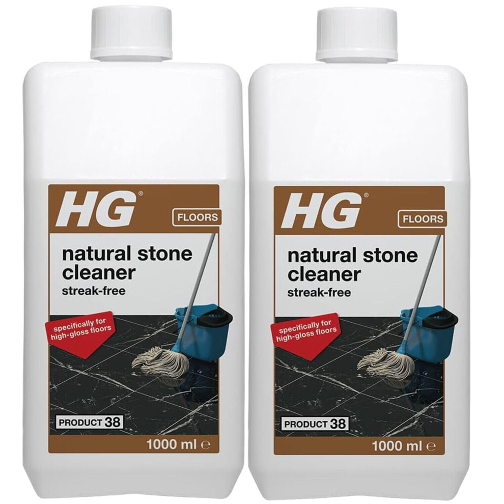 2 x HG Floors Natural Stone Cleaner Streak-Free Product 38 - 1 Litre