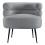 Living And Home Curved Upholstered Single Sofa Accent Chair 3