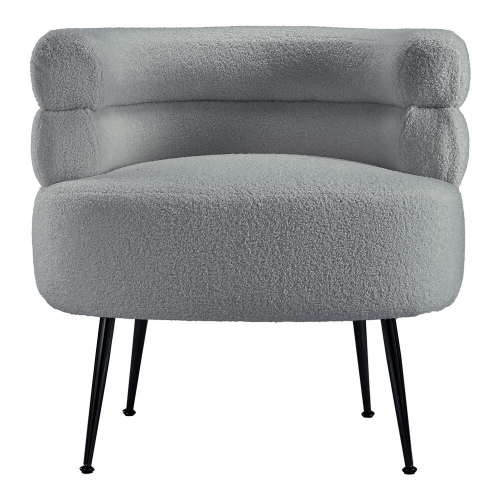 Living And Home Curved Upholstered Single Sofa Accent Chair 2