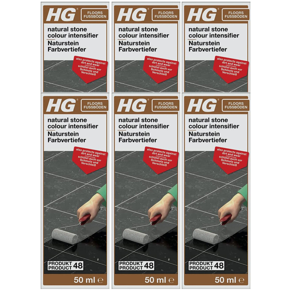 6 x HG Natural Stone Colour Intensifier (Product 48) - 50ml