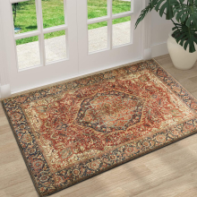 (Majestic, 40 X 60 cm_Small Mat) Extra Large Rugs Traditional Carpets for Living Room Bedroom