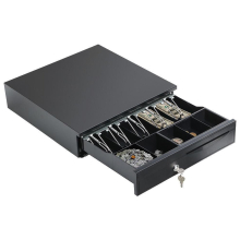Cash Drawer Register Auto Pop-Up POS Connect Receipt Printer  Cash Tray Till Draw 5 Bills 5 Coins w/ RJ11 Cable