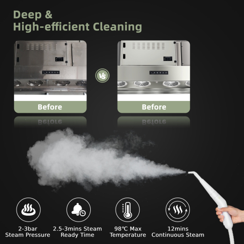 Costway 1000W Multifunction Portable Hand-held Steam Cleaner w/10 Accessories 2
