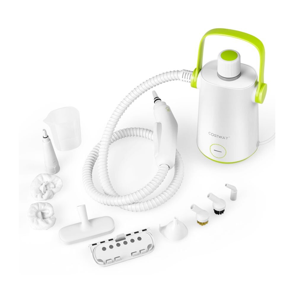 Costway 1000W Multifunction Portable Hand-Held Steam Cleaner W/10 Accessories