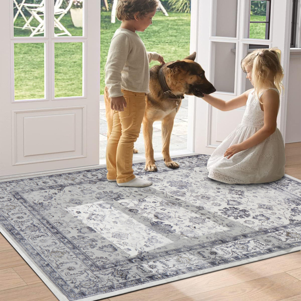 (Serene, 60 X 110 cm_Door Mat) Extra Large Rugs Traditional Carpets for Living Room Bedroom