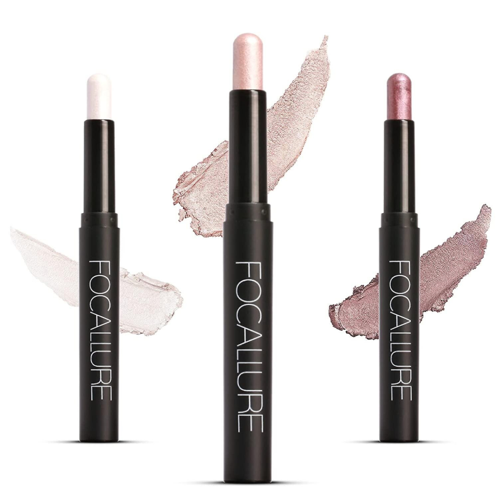 (3 Pcs) 2 In 1 Eyeshadow And Eyeliner Pen, Waterproof Eye Shadow Pencil, Hypoallergenic Eyeshadow, Highlighter Eye Liner
