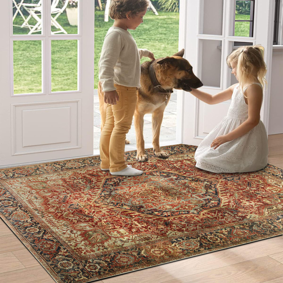 (Majestic, 60 X 110 cm_Door Mat) Extra Large Rugs Traditional Carpets for Living Room Bedroom