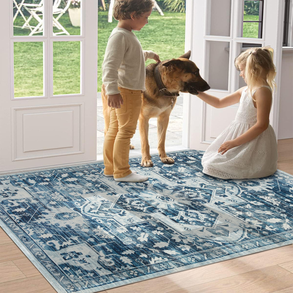 (Tranquil, 60 X 110 cm_Door Mat) Extra Large Rugs Traditional Carpets for Living Room Bedroom