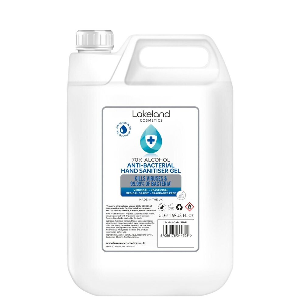 70% Hand Sanitiser Gel With Pump Dispenser-5L Litre - Hand Sanitizer