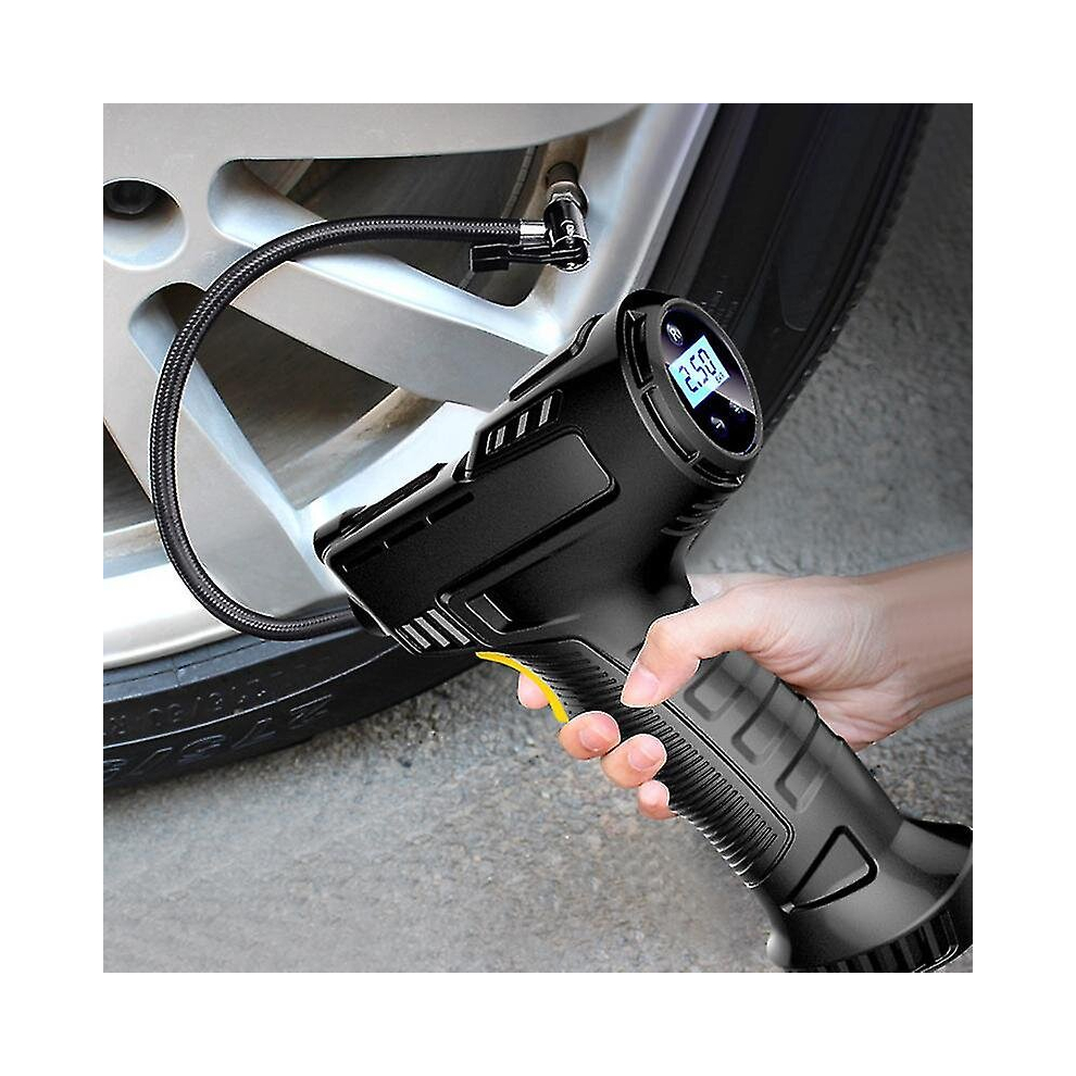 120W Car Electric Air Pump Car Tire Inflatable Pump Portable Rechargeable Air Compressor Digital Auto Tire Inflator Equipment 9363541285116