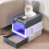 Living And Home (Grey) Fully Enclosed Cat Litter Box with UV Sterilization 1