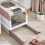 Living And Home (Pink) Fully Enclosed Cat Litter Box with UV Sterilization 6