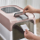 Living And Home (Pink) Fully Enclosed Cat Litter Box with UV Sterilization 7
