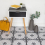 Fine Decor DAPHNE BLACK peel and stick vinyl floor tiles 6