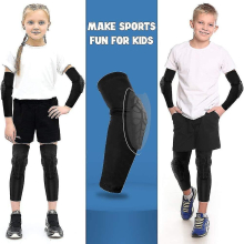 Kids/youth Sports Honeycomb Compression Knee Pad Elbow Pads Guards Protective Gear For Basketball, Baseball, Football, Volleyball, Wrestling, Cycling