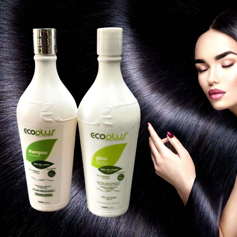Ecoplus Brazilian Keratin Hair Straightening Treatment With Shampoo