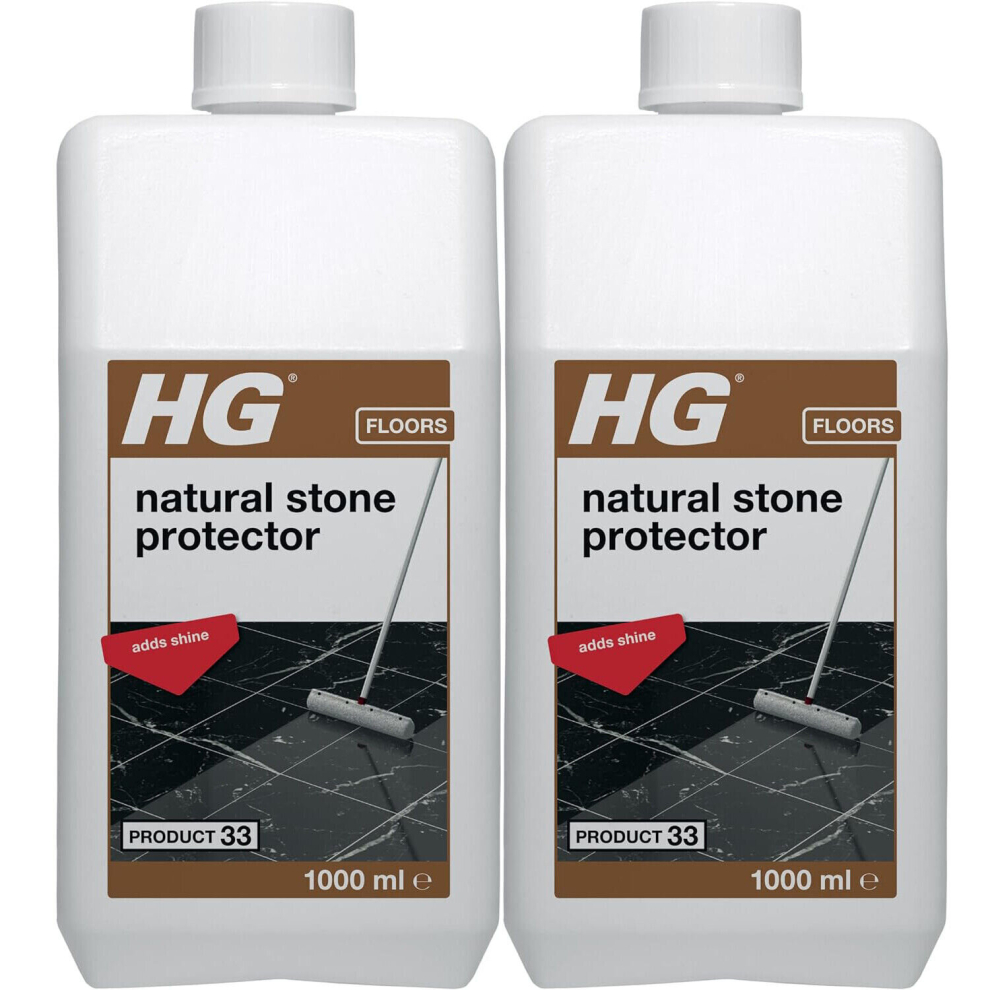 2 x HG Natural Stone Protector Product 33 - 1Liter