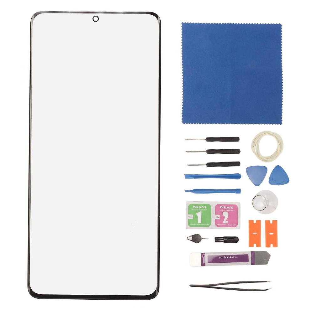 Front Outer Lens Glass Screen Replacement Kit For Samsung Galaxy S21 Ultra 5G Sm G998 Screen Repair Tools Black 9363541289381
