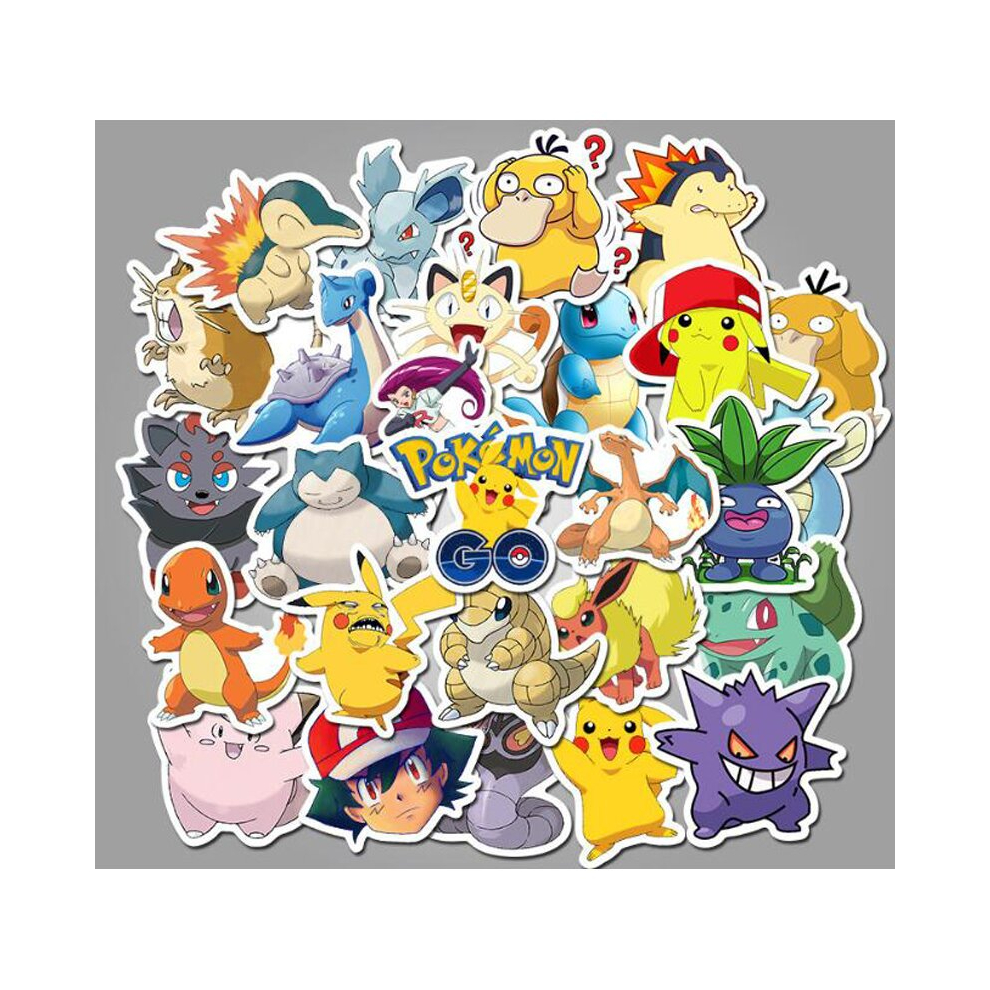 50x Pokemon Stickers Books Laptop Party Bags Bottle Skateboard Helmet