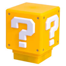 Nočné LED svetlo Super Mario Question Block so zvukom