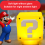 Luz nocturna LED com som Super Mario Question Block 5