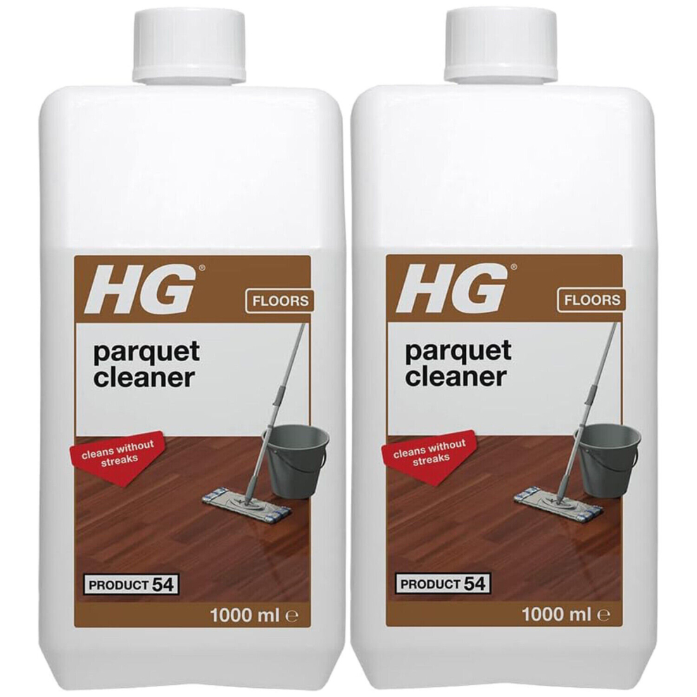 2 x HG Parquet Cleaner And Wooden Floors and Hardwood Cleaner - 1Litre