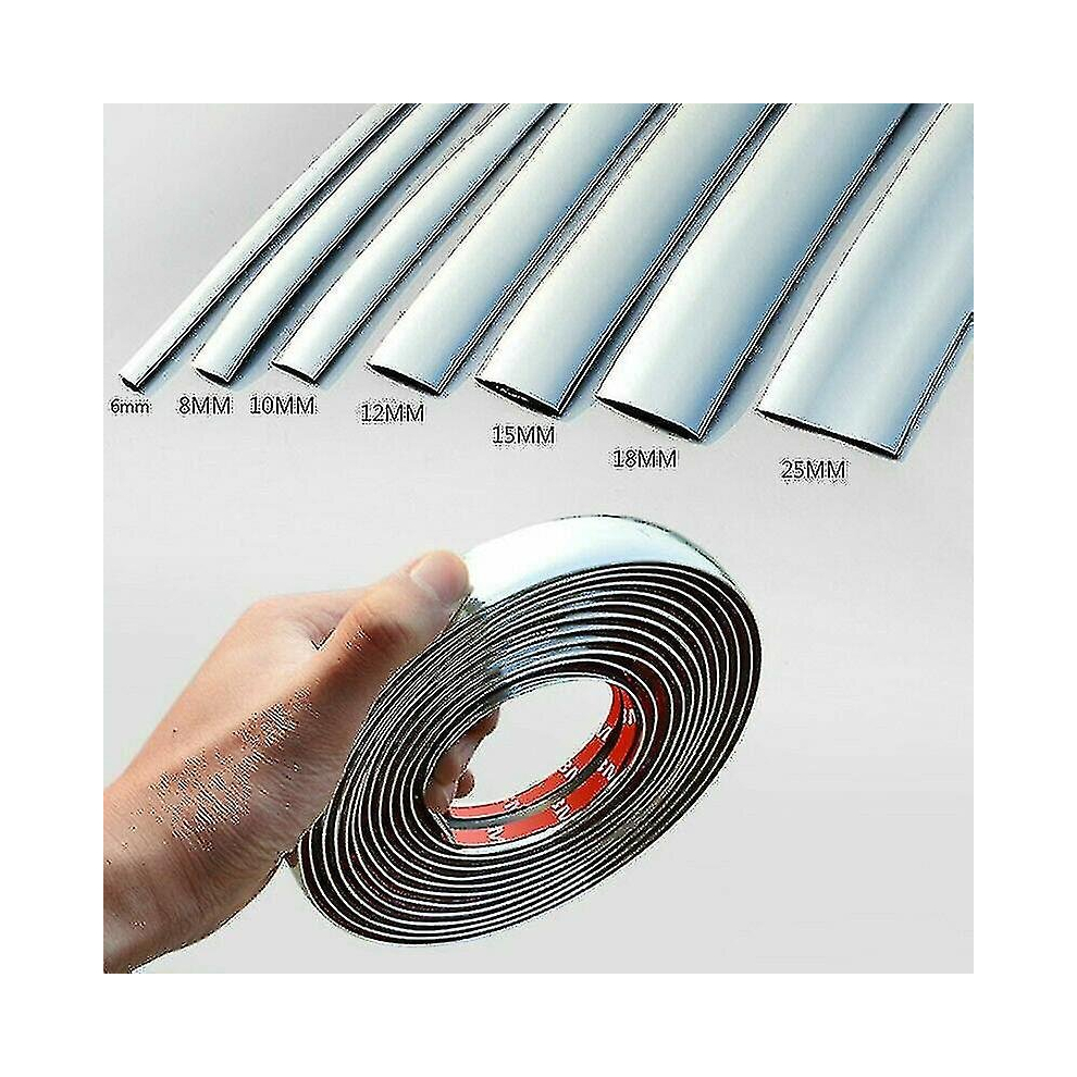5M Chrome Car Moulding Trim Strip Car Door Edge Scratch Protector Universal 9363541295894