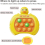 Pop It Game Light Up Fidget Toy, Quick Push Game Console, Whack A Mole Game, Decompression Breakthrough Puzzle Pop Game Machine 3