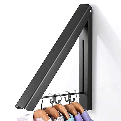 Home Retractable Clothes Rack - Wall Mounted Folding Clothes Hanger 2