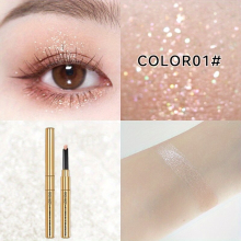 Eyeshadow Stick Makeup Creamy Glitter Shimmer Smooth Eyeshadow Pencil Natural Waterproof Long Lasting Highlighter Eyeliner Pen