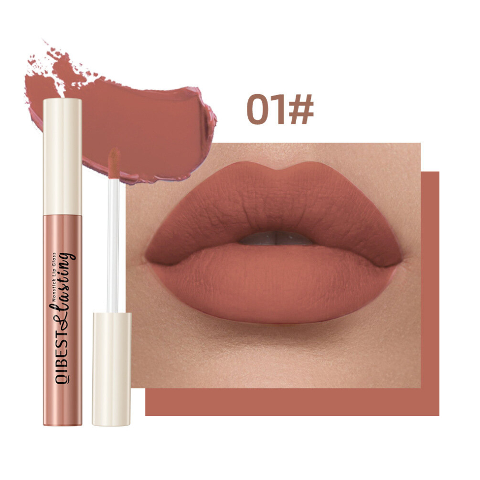 16 Lip Glaze Soft Matte Finish Non Sticky Smudge Proof High Pigmented Non Decolorized Lip Gloss