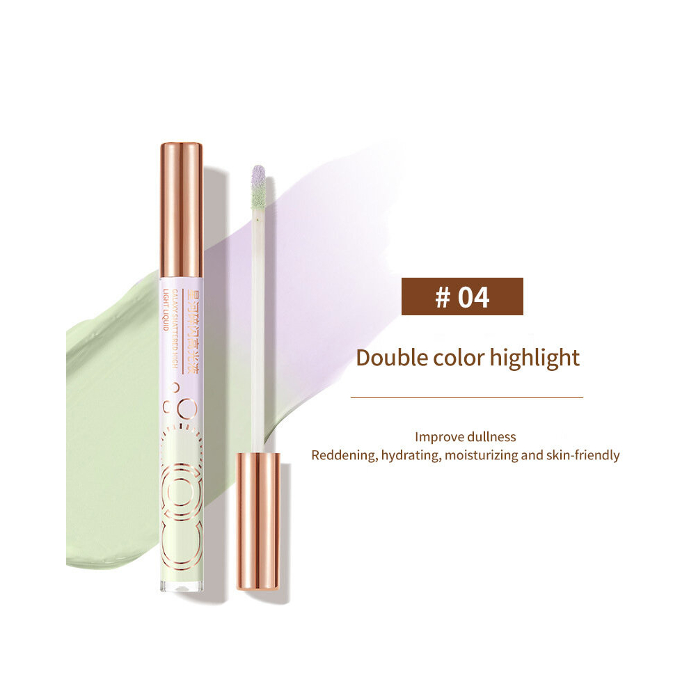 Multicoloured Face Body Luminizer Waterproof Moisturizing Liquid Highlighter Makeup Liquid Body Bronzer Liquid Glow Smooth Body Body Glow