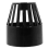 SPARES2GO 110mm Vent Terminal Soil Pipe Drain Stack System Ring Seal Bird Roof Cage (Black) 7