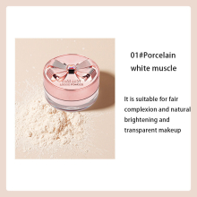 Silky Lightweight Setting Powder Brightening Skin Tone Natural Nude Makeup Control Delicate Correcting Uneven Skin Loose Powder Compact With Powder Pu
