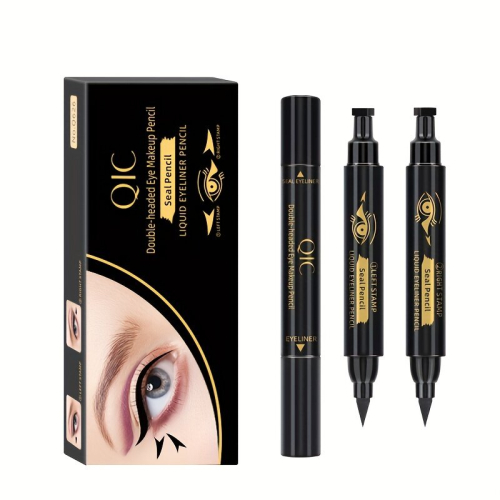 Waterproof Double Headed Eyeliner Pen Left and Right Wings for Seamless Application