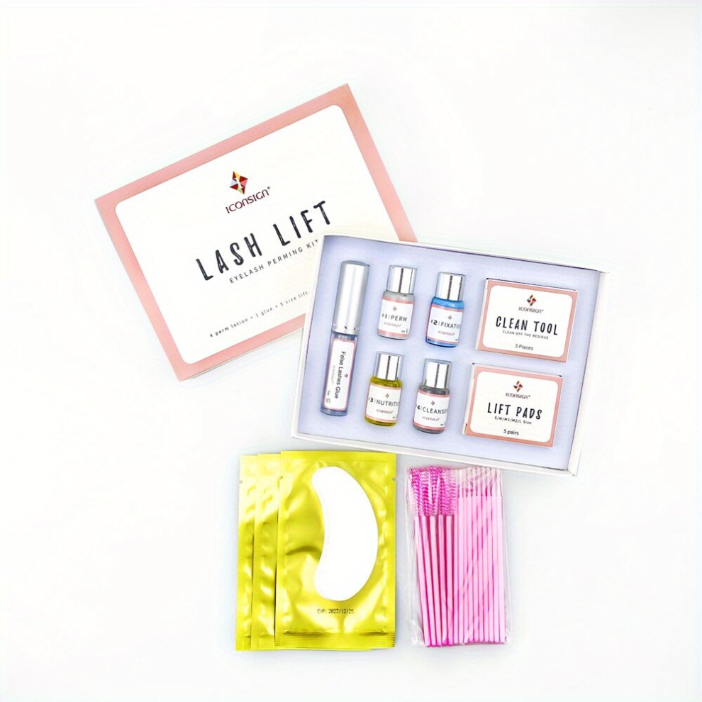 Professional Lash Lifting Kit with Keratin Curling Lashes and Primer Perfect for Long Lasting Natural Looking Lashes