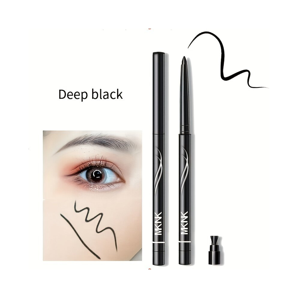 Dual Purpose Eyeliner And Eyebrow Pencil Waterproof Sweat Proof Pearly Makeup Pencil