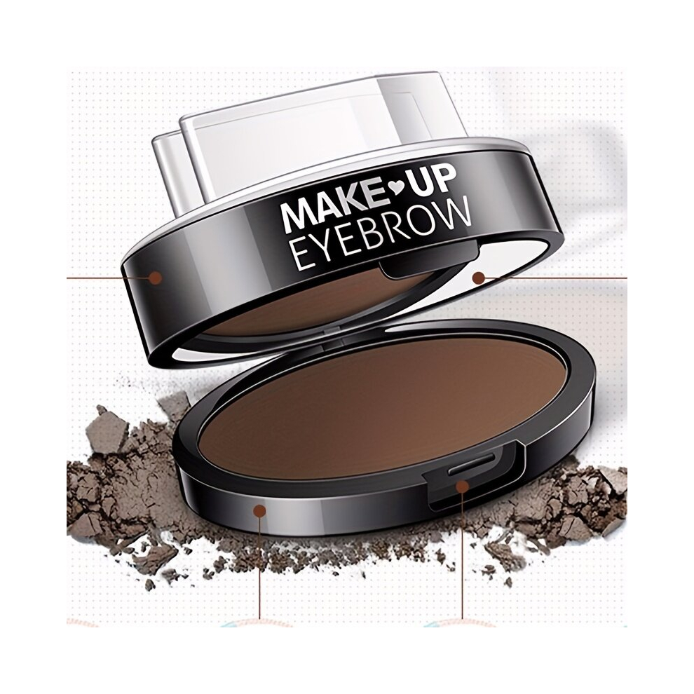 Multicoloured Charming Lazy Eyebrow Stamp Powder Waterproof Makeup Holding Brightening And Contouring Eyebrow Powder Taupe Grey