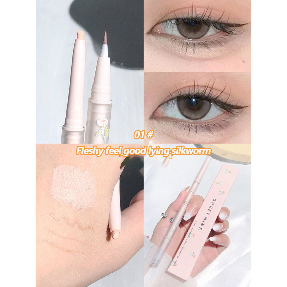 Double headed Eyeliner Eyelid Under Crease Pen Matte Pearly Highlighting Glitter Eyeliner Stick