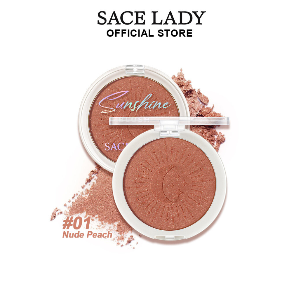 Cheek Blush Makeup Shimmer Natural Long Lasting Pigmented Lightweight Powder Blushes Glow Kit For Cheeks Face Make up 1 Pc