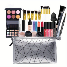 Professional Makeup Set Multifunctional Cosmetics Combo With Makeup Bag Eyeshadow Concealer Lip Gloss Eyebrow Pen Pressed Powder Blush Mascara Powder