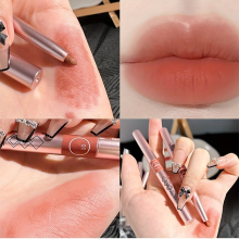 Rotating Lip Liner Lipstick Pen Waterproof Long lasting Matte Womens Hook Line Lip Pencil Rendering Non Stick Cup