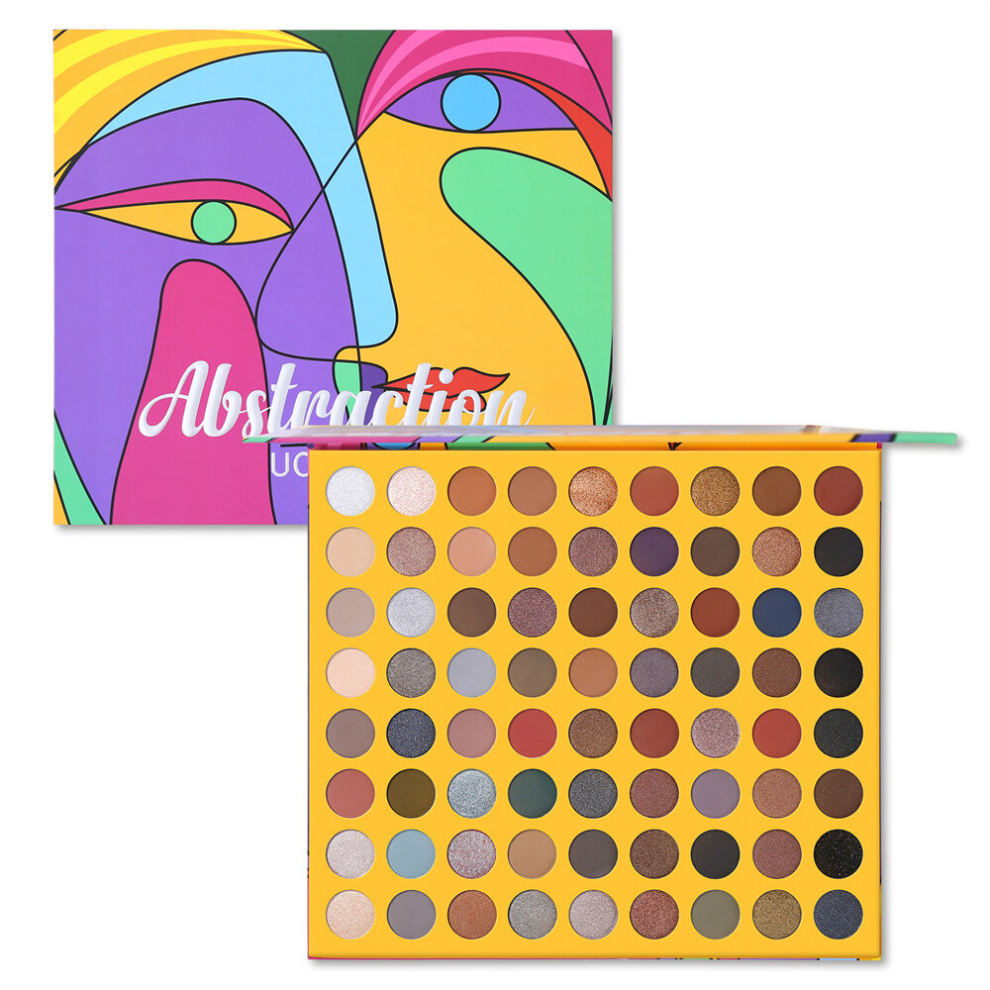 Multicoloured Ucanbe Rainbow Eyeshadow Palette 72 Vibrant Colors For Endless Makeup Possibilities