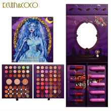 87 Eyeshadow Set Box Halloween Skeleton Moonlight Bride Set Pearly Matte Earth Eyeshadow With Matte Lipstick Velvet Lip