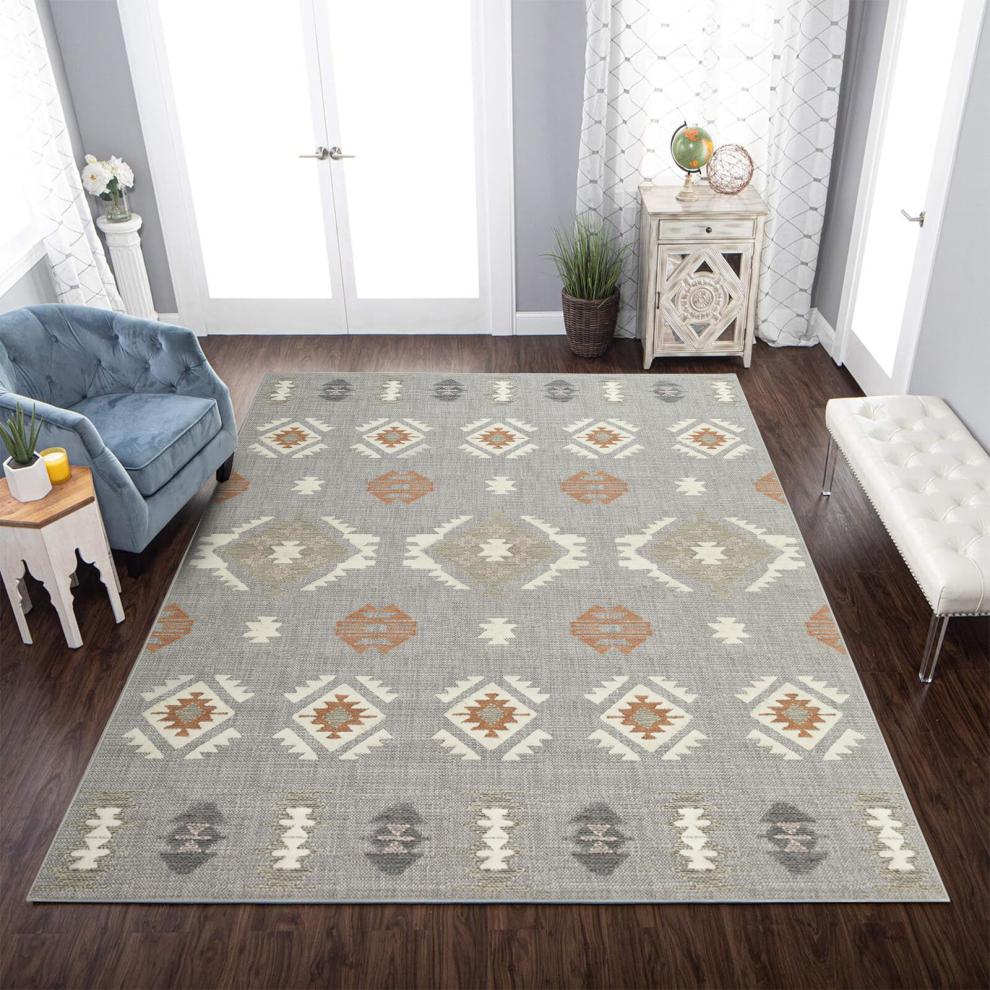 (160x230 cm, NOVA- PRINTED RUG) Large Rugs Printed Carpet Living Room Runner Mat