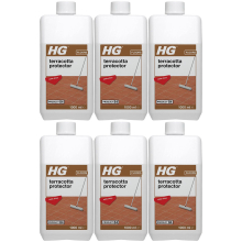 6 x HG Terracotta Floor Protector Product 84 - 1 Litre